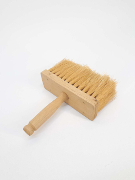 Preview: Maler-Deckenbürste eckig 18 x 7 cm mit Holzgriff / Fibre